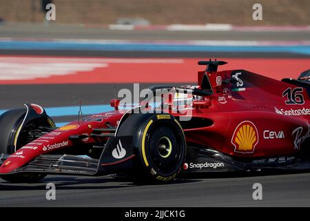 22.. Juli 2022, Circuit Paul Ricard, Le Castellet, FORMULA 1 LENOVO GRAND PRIX DE FRANCE 2021 , auf dem Bild Charles Leclerc (MCO), Scuderia Ferrari Stockfoto