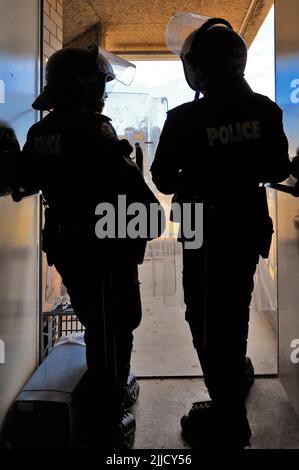 Die Polizei von Western Australia (WAPOL) ist in Aktion Stockfoto