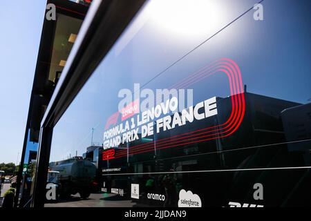 Le Castellet, Frankreich. 20.. Juli 2022. F1 Paddock, F1 Grand Prix von Frankreich auf dem Circuit Paul Ricard am 20. Juli 2022 in Le Castellet, Frankreich. (Foto von HIGH TWO) Quelle: dpa/Alamy Live News Stockfoto