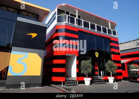 Le Castellet, Frankreich. 20.. Juli 2022. F1 Paddock, F1 Grand Prix von Frankreich auf dem Circuit Paul Ricard am 20. Juli 2022 in Le Castellet, Frankreich. (Foto von HIGH TWO) Quelle: dpa/Alamy Live News Stockfoto