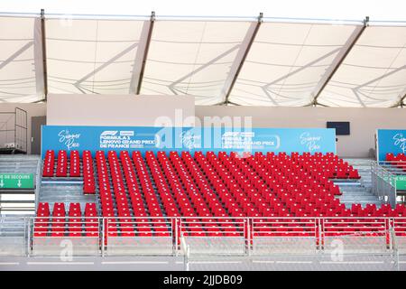 Le Castellet, Frankreich. 20.. Juli 2022. Tribünen, großer Preis von Frankreich F1 auf dem Circuit Paul Ricard am 20. Juli 2022 in Le Castellet, Frankreich. (Foto von HIGH TWO) Quelle: dpa/Alamy Live News Stockfoto