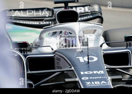 Le Castellet, Frankreich. 23.. Juli 2022. 23. Juli 2022, Circuit Paul Ricard, Le Castellet, FORMULA 1 LENOVO GRAND PRIX DE FRANCE 2021, im Bild Pierre Gasly (FRA), Scuderia AlphaTauri Credit: dpa/Alamy Live News Stockfoto