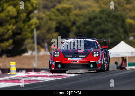 Le Castellet, Frankreich. 22.. Juli 2022. #11 Clement Mateu (F, CLRT), Porsche Mobil 1 Supercup auf dem Circuit Paul Ricard am 22. Juli 2022 in Le Castellet, Frankreich. (Foto von HIGH TWO) Quelle: dpa/Alamy Live News Stockfoto