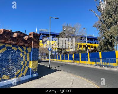 Boca Juniors Stadion, im Nachbarland La Boca, Buenos Aires, Argentinien. juli 17 2022 Stockfoto