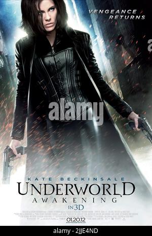 KATE BECKINSALE POSTER, UNDERWORLD: AWAKENING, 2012 Stockfoto