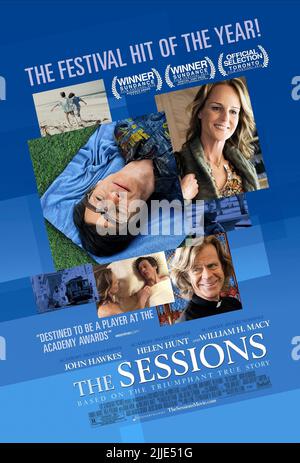 JOHN HAWKES, Helen Hunt, William H.MACY, Plakat, die Sessions, 2012 Stockfoto