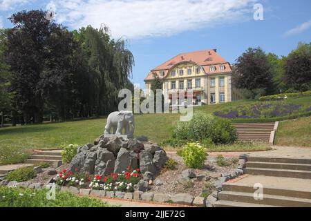 Parkvilla im Schlosspark in Gersfeld, Rhön, Hessen, Deutschland Stockfoto