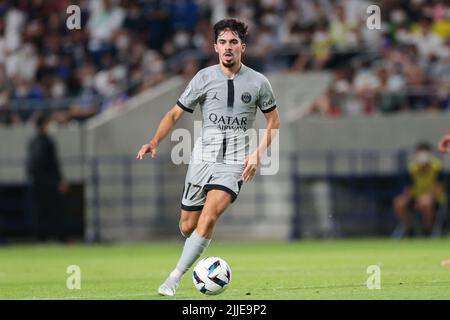 Osaka, Japan. 25.. Juli 2022. Vitinha (PSG) Fußball: PSG Japan Tour 2022 Spiel zwischen Paris Saint-Germain und Gamba Osaka im Panasonic Stadium Suita in Osaka, Japan. Quelle: AFLO SPORT/Alamy Live News Stockfoto