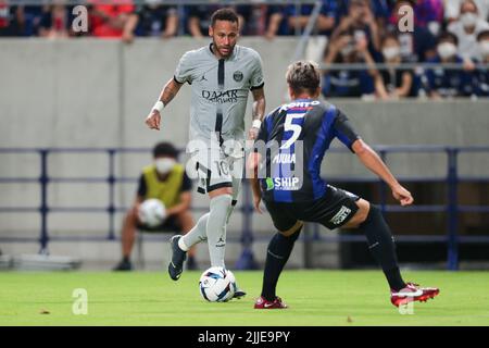 Osaka, Japan. 25.. Juli 2022. Neymar (PSG) Fußball: PSG Japan Tour 2022 Spiel zwischen Paris Saint-Germain und Gamba Osaka im Panasonic Stadium Suita in Osaka, Japan. Quelle: AFLO SPORT/Alamy Live News Stockfoto