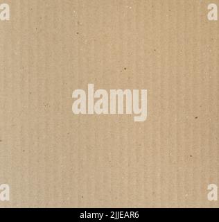 Brauner Karton, Hintergrund mit Papiertextur. Stockfoto