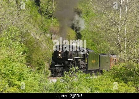 Nickel Plate Road Nr. 765 ist ein 2-8-4 "Berkshire' Typ Dampflokomotive für die Nickel Plate Road 1944 gebaut von der Lima Locomotive Works in Lima, O Stockfoto