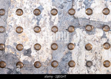 Taktile Pflasterung für blinde Menschen auf der Old Jaffa Street in Israel Stockfoto