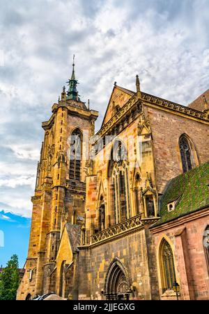 St. Martin Kirche in Colmar, Frankreich Stockfoto