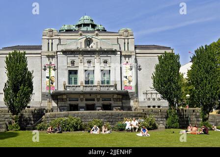 Historisches Theater von Bergen, Norwegen, Bergen Stockfoto