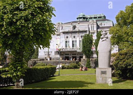 Historisches Theater von Bergen, Norwegen, Bergen Stockfoto