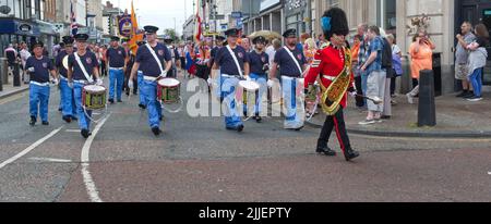 Orange Day Parade !2. Juli Stockfoto