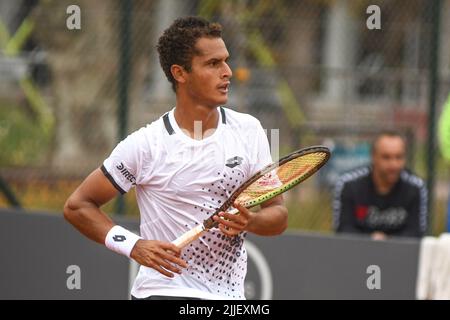 Juan Pablo Varillas (Peru). Legión Sudamericana Challenger, Buenos Aires II. Club Náutico Hacoaj. Stockfoto