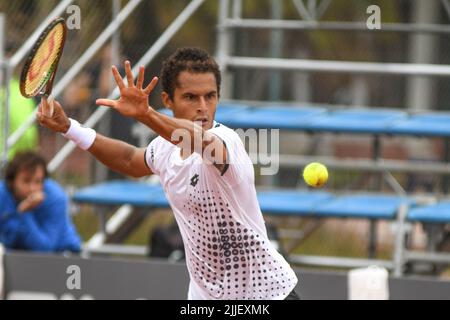 Juan Pablo Varillas (Peru). Legión Sudamericana Challenger, Buenos Aires II. Club Náutico Hacoaj. Stockfoto