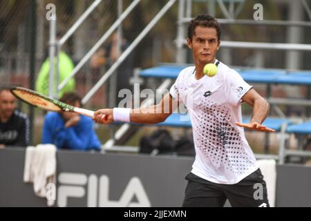 Juan Pablo Varillas (Peru). Legión Sudamericana Challenger, Buenos Aires II. Club Náutico Hacoaj. Stockfoto