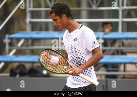 Juan Pablo Varillas (Peru). Legión Sudamericana Challenger, Buenos Aires II. Club Náutico Hacoaj. Stockfoto
