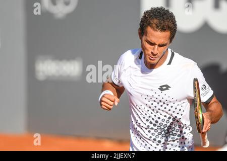 Juan Pablo Varillas (Peru). Legión Sudamericana Challenger, Buenos Aires II. Club Náutico Hacoaj. Stockfoto