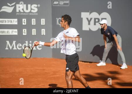 Juan Pablo Varillas (Peru). Legión Sudamericana Challenger, Buenos Aires II. Club Náutico Hacoaj. Stockfoto