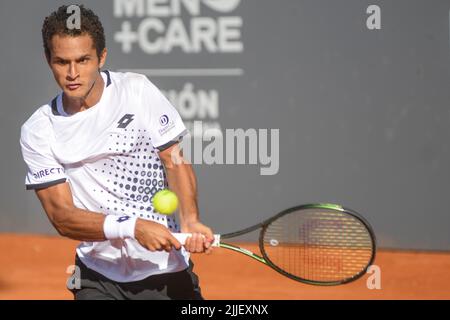 Juan Pablo Varillas (Peru). Legión Sudamericana Challenger, Buenos Aires II. Club Náutico Hacoaj. Stockfoto