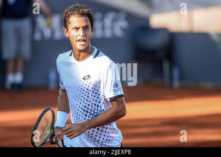 Juan Pablo Varillas (Peru). Legión Sudamericana Challenger, Buenos Aires II. Club Náutico Hacoaj. Stockfoto