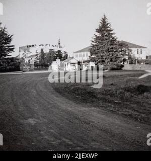 US-Truppen während des Koreakrieges in Camp Whittington, Japan. Vom 1951. Dezember. Aus der Sammlung von Henry G. Shebley. Stockfoto