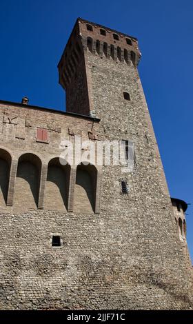 Alte mittelalterliche Burg von Vignola, La Rocca di Vignola. Modena, Italien. Stockfoto