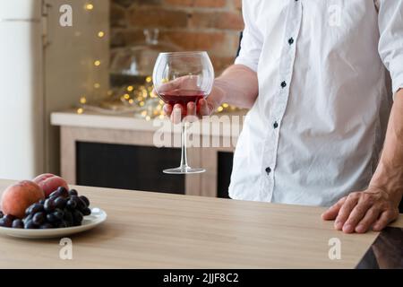 Guten Morgen Alkohol Entspannung Missbrauch Mann Gewohnheit Stockfoto