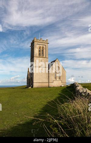 St. Helen's Church, Lundy, Großbritannien Stockfoto