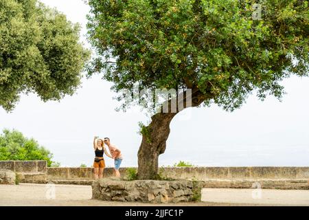 Santuario de Cura, Algaida, Mallorca, Balearen, Spanien Stockfoto