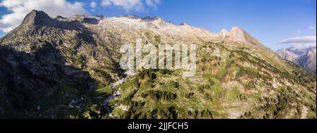 Benasque Valley, Huesca, Gebirge der Pyrenäen, Spanien Stockfoto