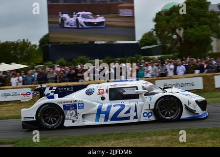 Pierre Fillon, Stephane Richelmi, H24Racing LMPH2G, Sparks of Genius, vollelektrisch angetrieben mit erstaunlichen Geschwindigkeitswechseln, kontinuierliche Innovation Stockfoto