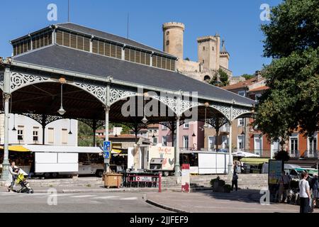 Foix, Departement Ariège, Österreich, Pyrenäen, Frankreich Stockfoto