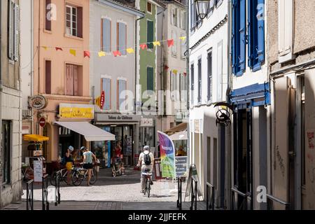 Foix, Departement Ariège, Österreich, Pyrenäen, Frankreich Stockfoto