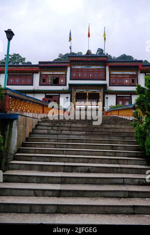 17. Juni 2022, Gangtok, Sikkim, Ranka (Lingdum oder Pal Zurmang Kagyud), Goldener Tempel, Kloster in Gangtok. Stockfoto