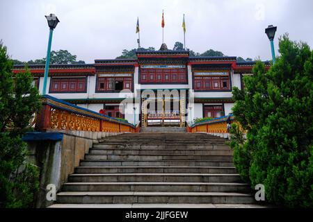 17. Juni 2022, Gangtok, Sikkim, Ranka (Lingdum oder Pal Zurmang Kagyud), Goldener Tempel, Kloster in Gangtok. Stockfoto