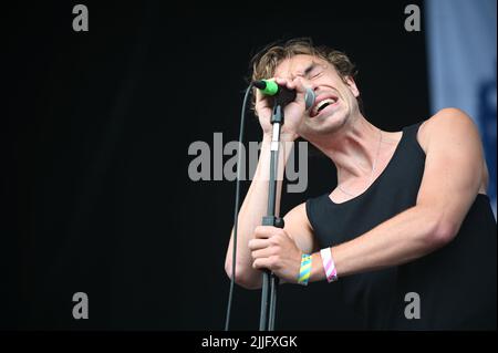 Sportteam beim Tramlines Festival , Großbritannien , 24.07.2022 Stockfoto