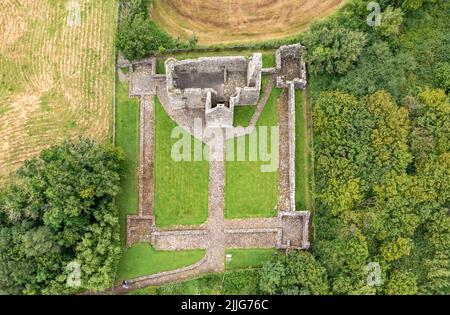 Das wunderschöne Tully Castle von Enniskillen, County Fermanagh in Nordirland. Stockfoto