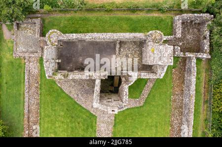 Das wunderschöne Tully Castle von Enniskillen, County Fermanagh in Nordirland. Stockfoto