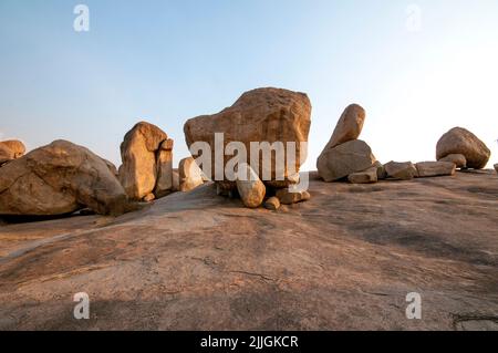 Naturlandschaft in hampi Karnataka Stockfoto