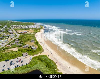 Luftaufnahme der Grabenebenen an einem Sommertag Stockfoto