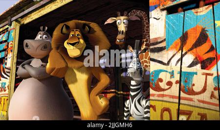 GLORIA, ALEX, MELMAN, Marty, Madagaskar 3:'s Most Wanted, 2012 EUROPA Stockfoto