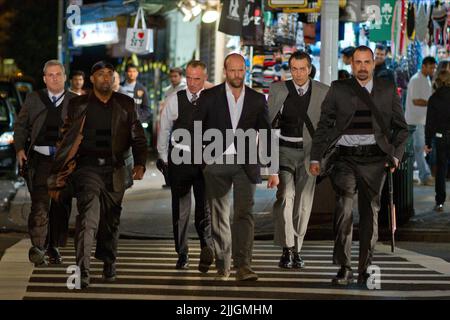 JAMES COLBY, BARRY BRADFORD, ROBERT JOHN BURKE, JASON STATHAM, MATT O'TOOLE, JAY GIANNONE, SAFE, 2012 Stockfoto