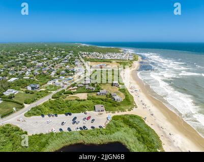 Luftaufnahme der Grabenebenen an einem Sommertag Stockfoto