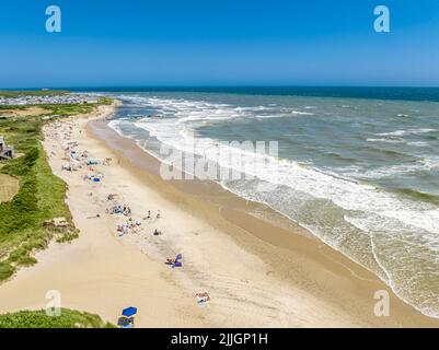 Luftaufnahme der Grabenebenen an einem Sommertag Stockfoto