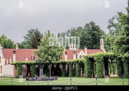 Park und Schloss Branitz (Brandenburg, Deutschland) Stockfoto
