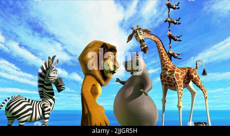 MARTY,ALEX,GLORIA,MELMAN, MADAGASKAR 3: EUROPAS MEISTGESUCHTE, 2012 Stockfoto